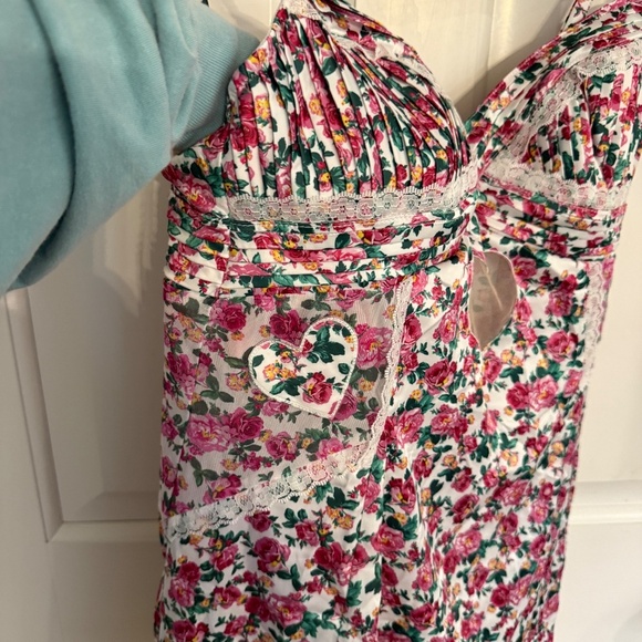 New! For Love and Lemons Heart Bloom Mini Slip Dress 31587 - Picture 8 of 12